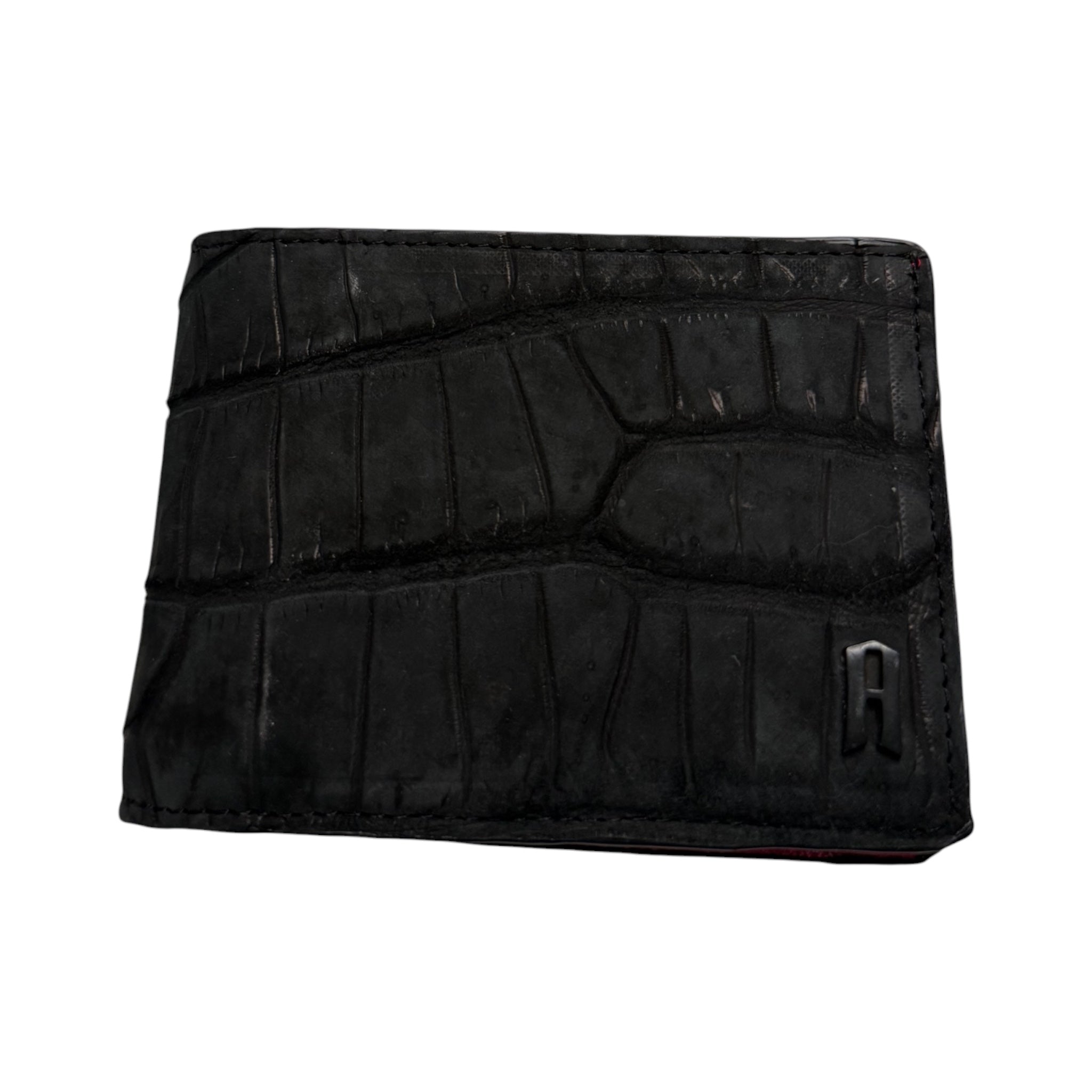 Bifold Wallet - Croc Suede
