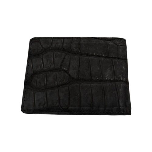 Bifold Wallet - Croc Suede